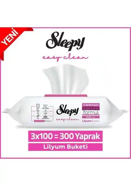 Sleepy Easy Clean Lilyum Buketi Yüzey Temizlik Havlusu ve Mendili Ürün Tanıtımı ve Özellikleri