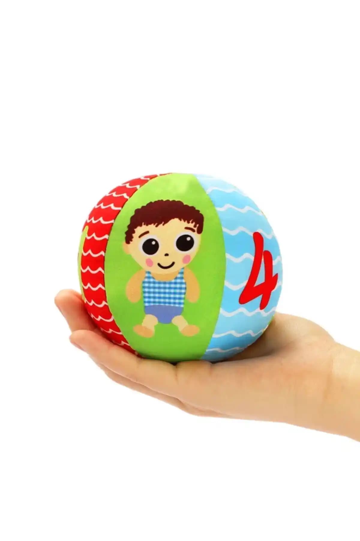 Sozzy Toys Renkli Çıngıraklı Top Bebeklerin Duyusal ve Motor Gelişimine Destek Sağlayan Oyuncak