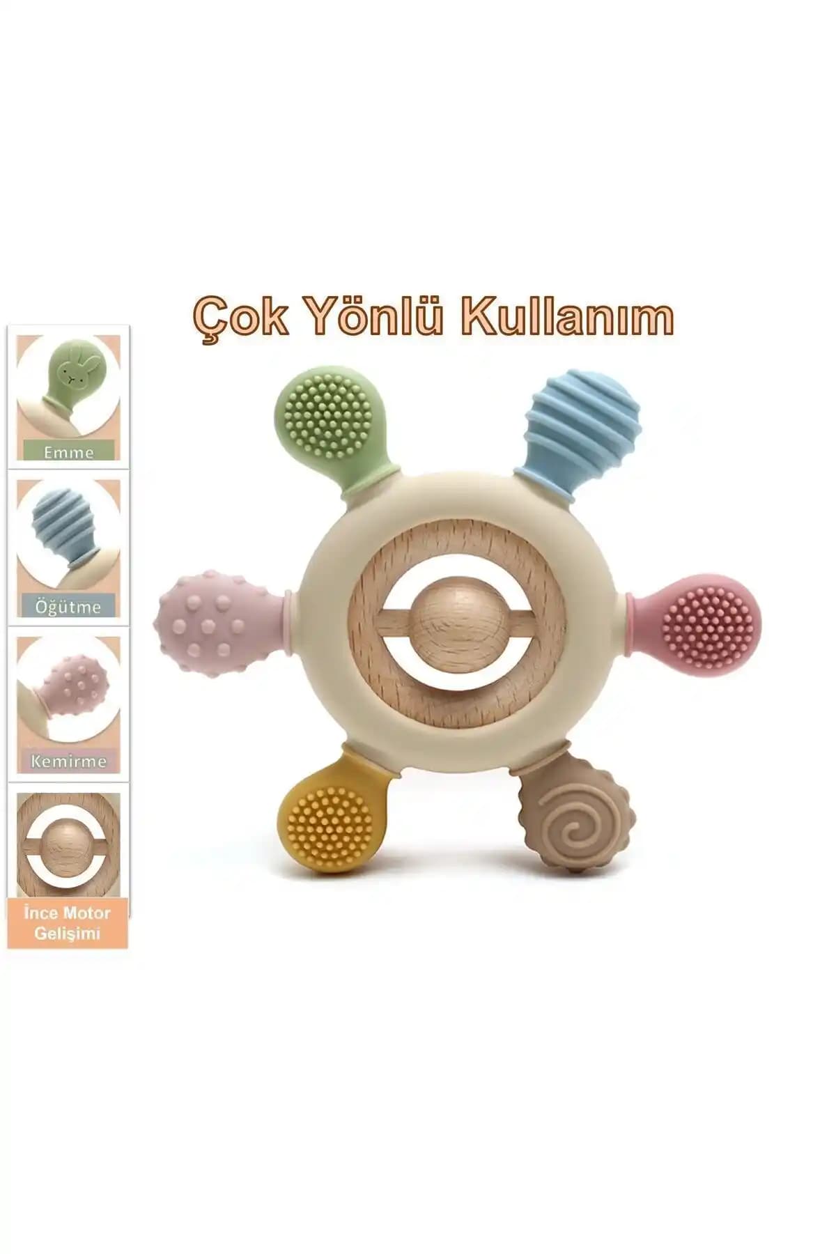 Tutobaby Bebek Diş Kaşıyıcı Halka Dümen Güvenli ve Ergonomik Bebek Bakım Ürünü